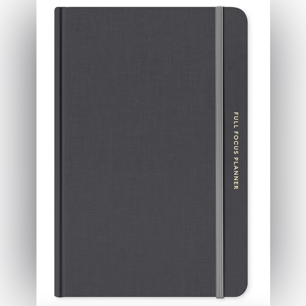 Full Focus Planner Hardcover Notebook - Charcoal Gray